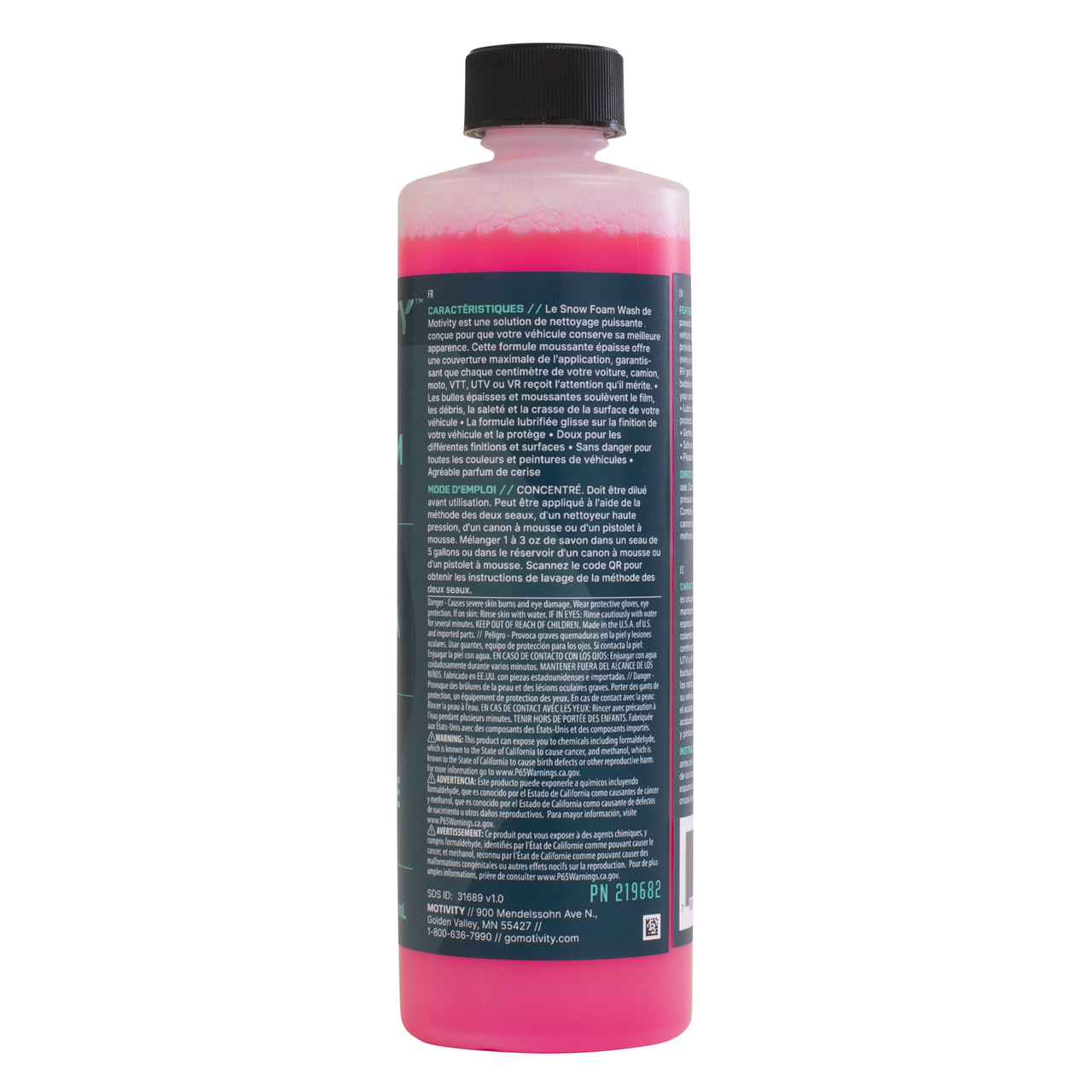 MOTIVITY Snow Foam Duo, Concentrated Car Wash Soap, Works with Foam Cannon, Foam Gun, or Pressure Washer - 16 fl oz (2 Pack)-1