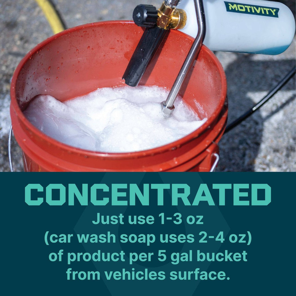 MOTIVITY Snow Foam Duo, Concentrated Car Wash Soap, Works with Foam Cannon, Foam Gun, or Pressure Washer - 16 fl oz (2 Pack)-2
